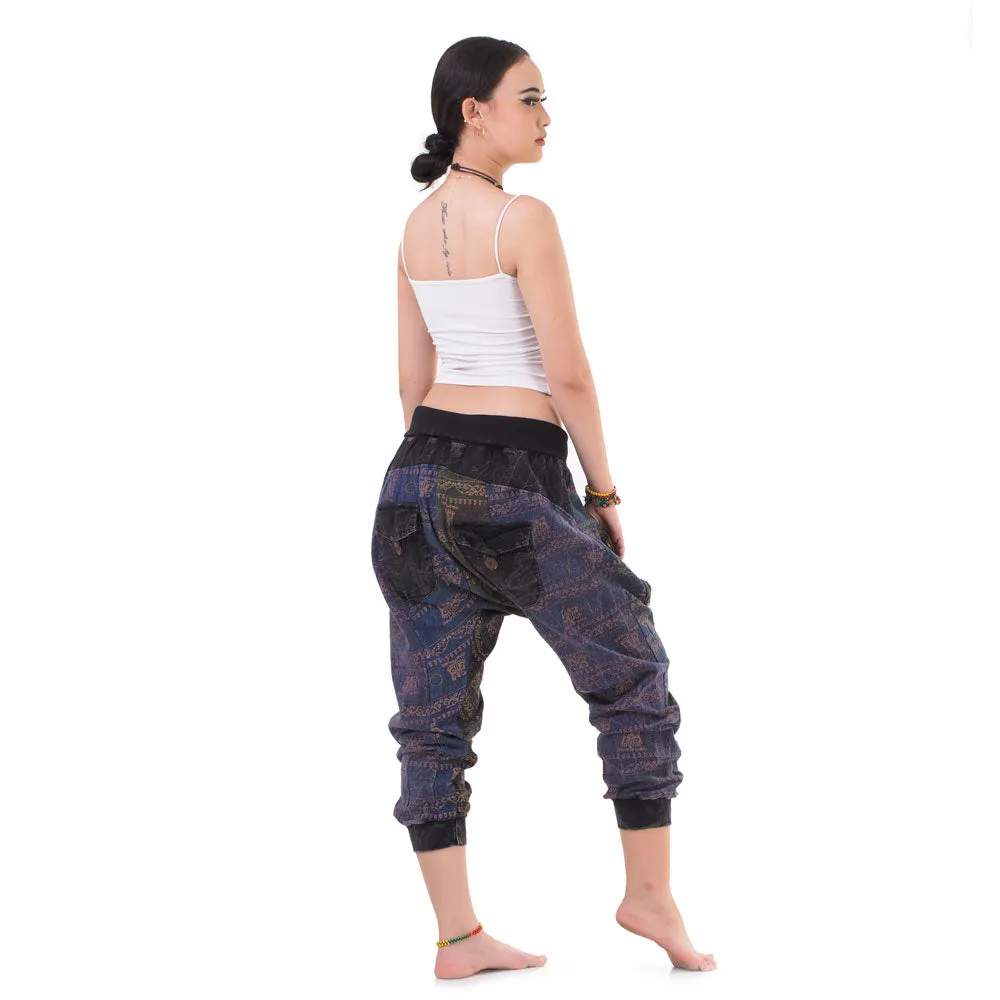 Women’s Patchwork Capri Harem Pants Spiritual Glow