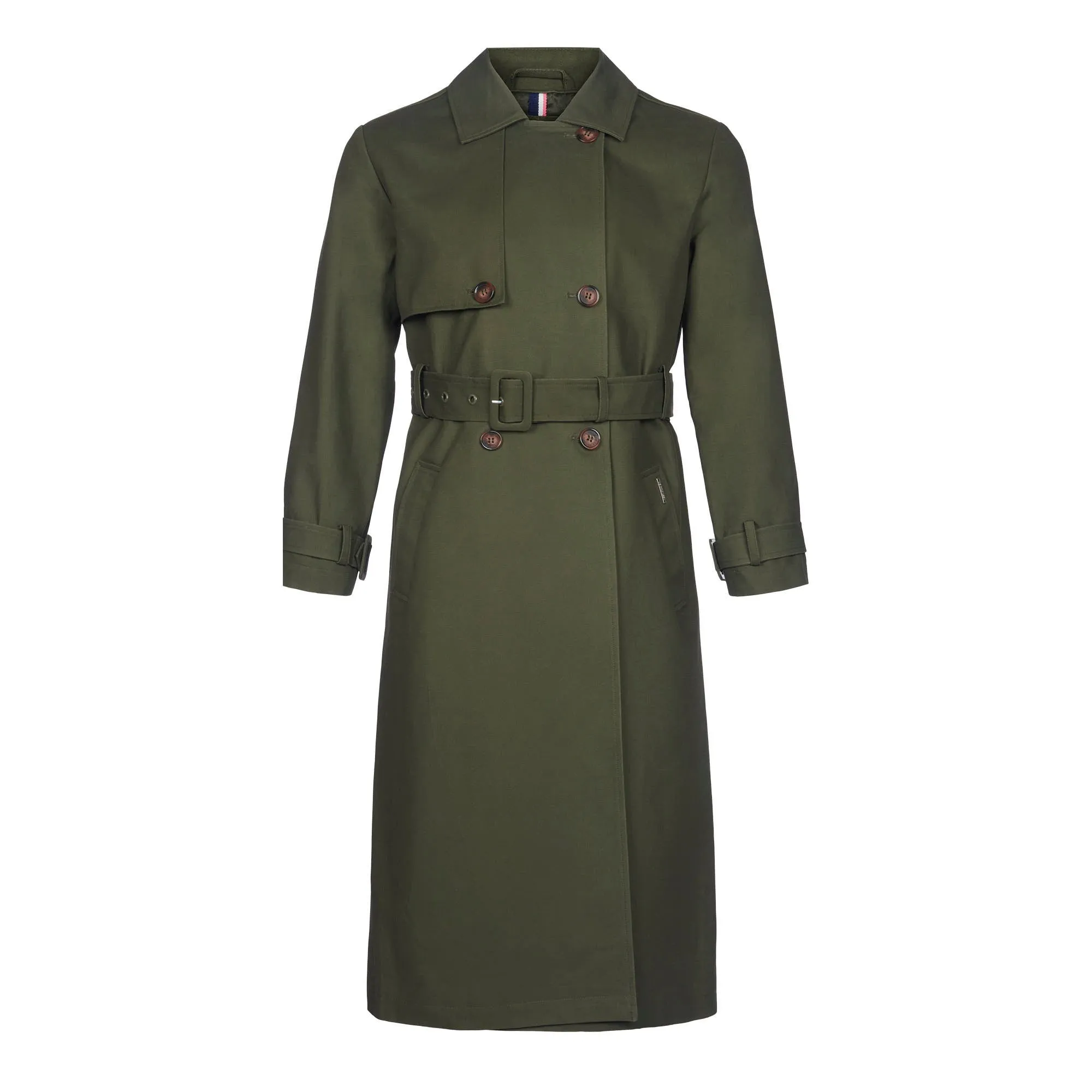 Womens Trench Coat in Forest Night