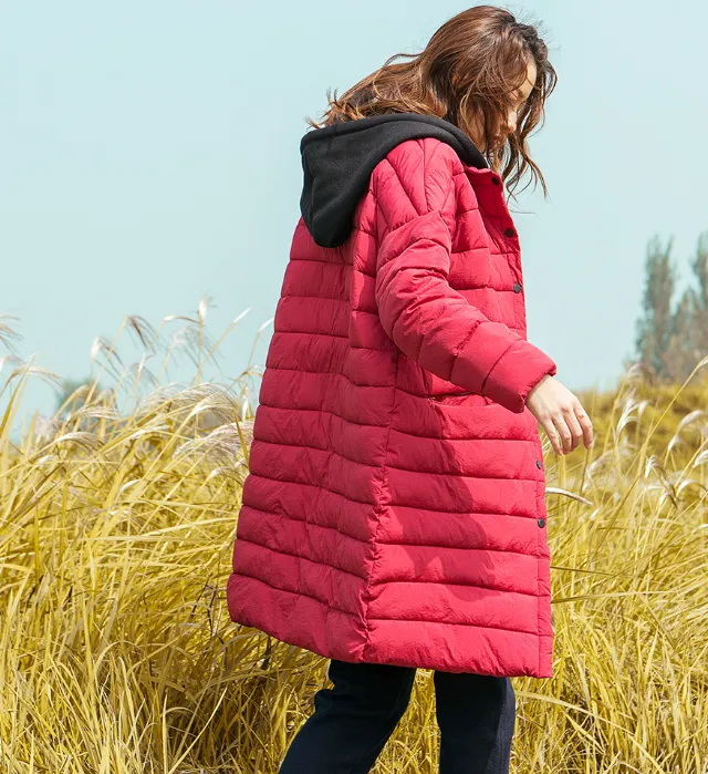 Wool Hood Women Winter Any size Down Jacket Women Down Coats