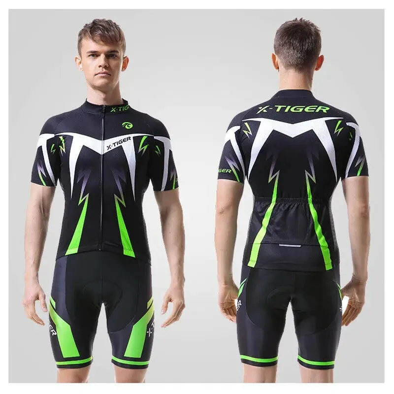 X-TIGER Pro Cycling Jersey Set Summer Men Cycling Wear Mountain Bicycle Clothing MTB Bike Riding Clothes Cycling Suit