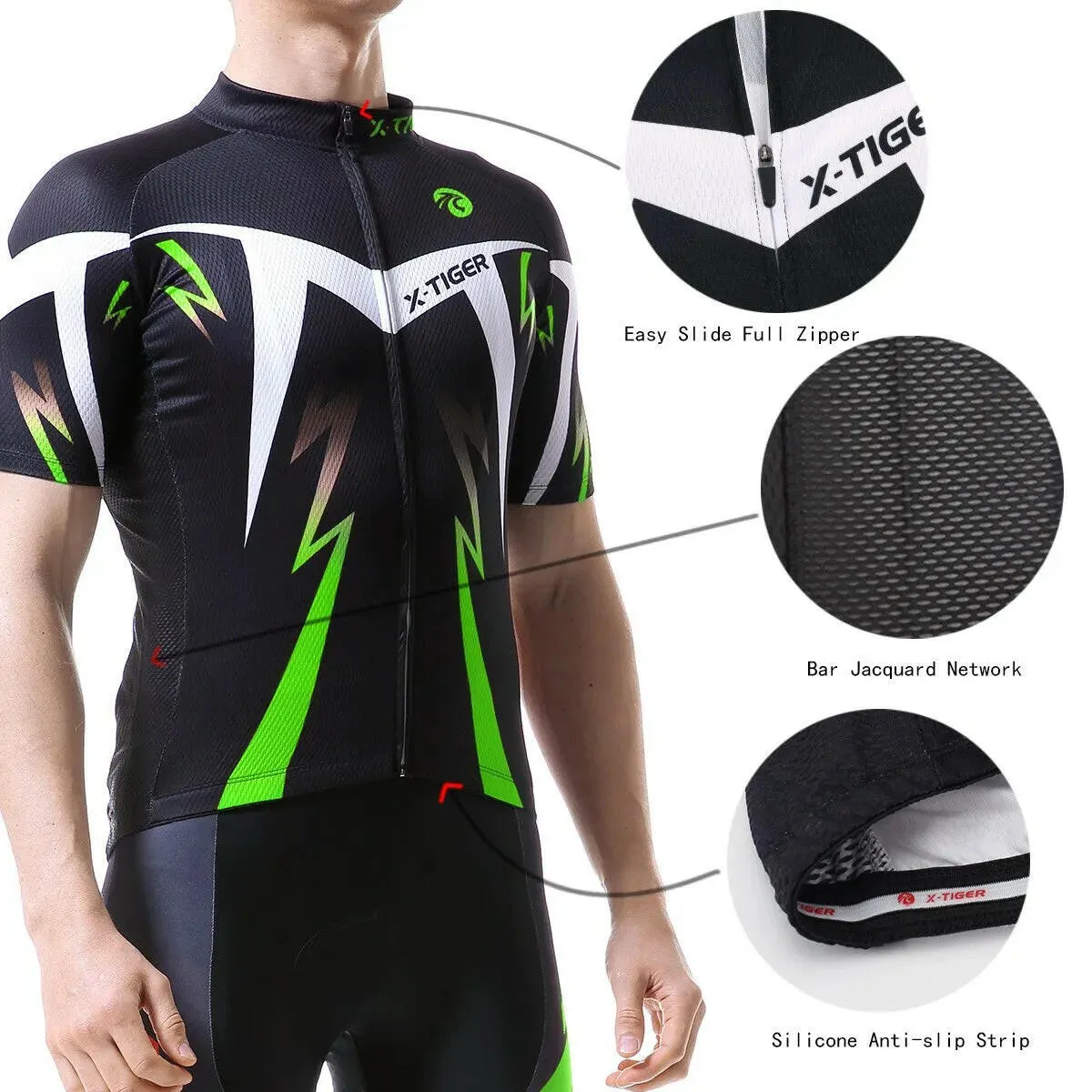 X-TIGER Pro Cycling Jersey Set Summer Men Cycling Wear Mountain Bicycle Clothing MTB Bike Riding Clothes Cycling Suit