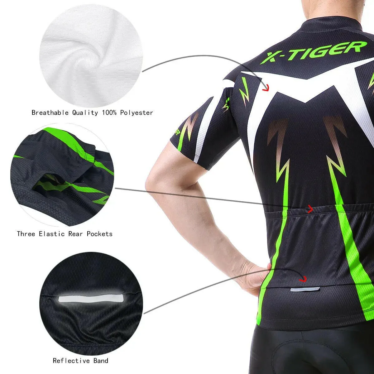 X-TIGER Pro Cycling Jersey Set Summer Men Cycling Wear Mountain Bicycle Clothing MTB Bike Riding Clothes Cycling Suit