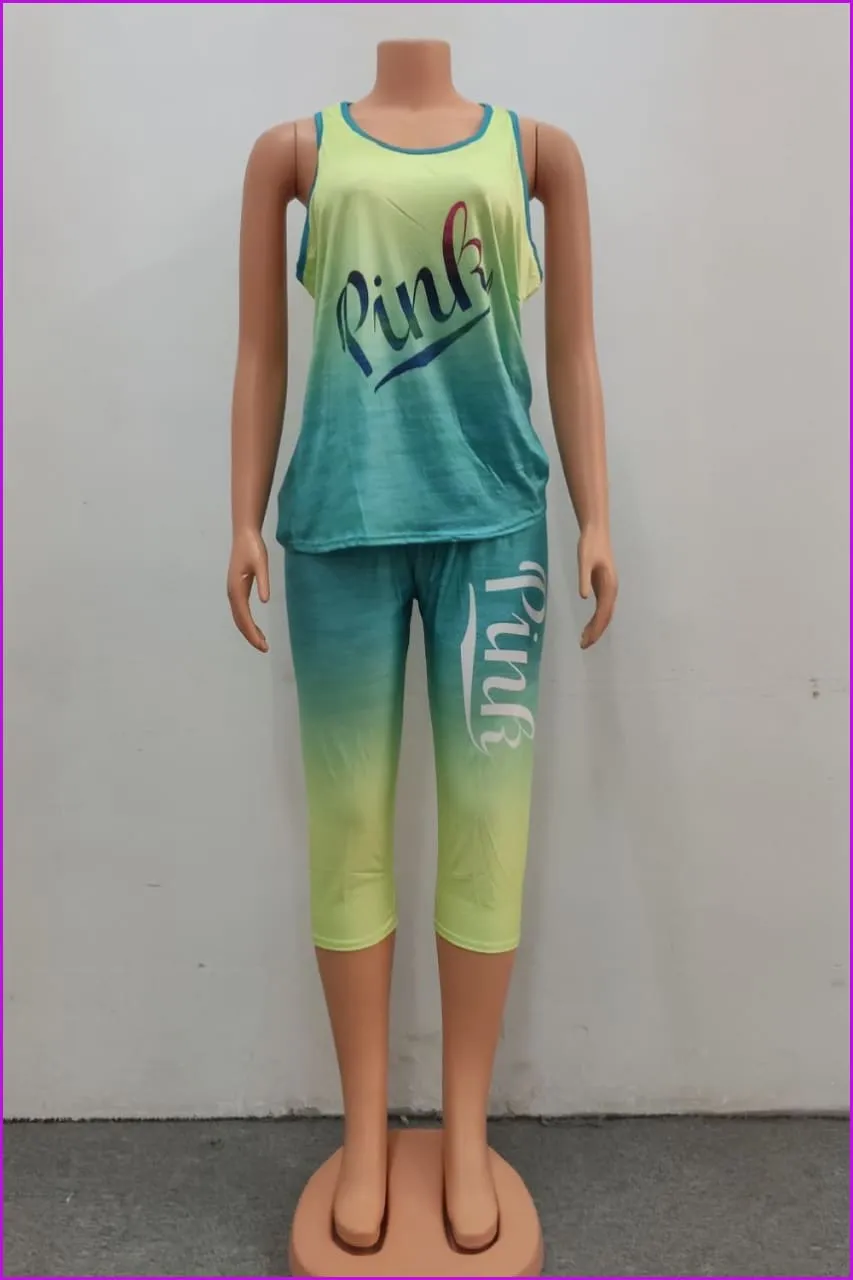 Yoga Sport Wear Two Pieces Set F2284