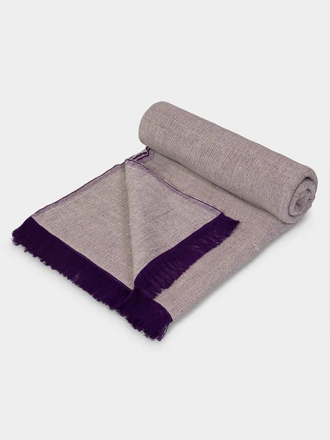 Yoga Studio GOTS Organic Cotton Two Toned Yoga Blanket