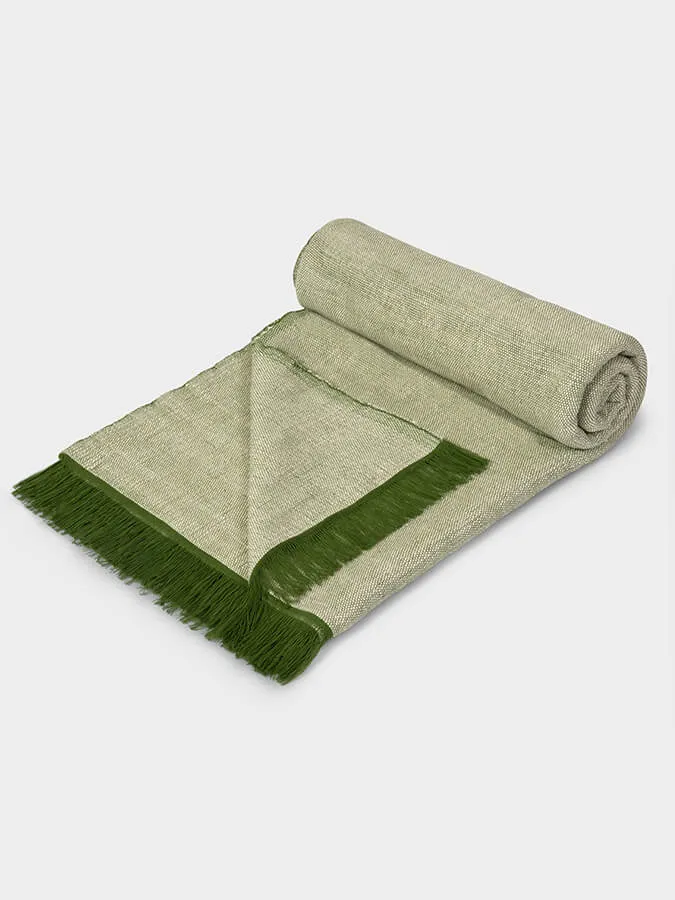 Yoga Studio GOTS Organic Cotton Two Toned Yoga Blanket