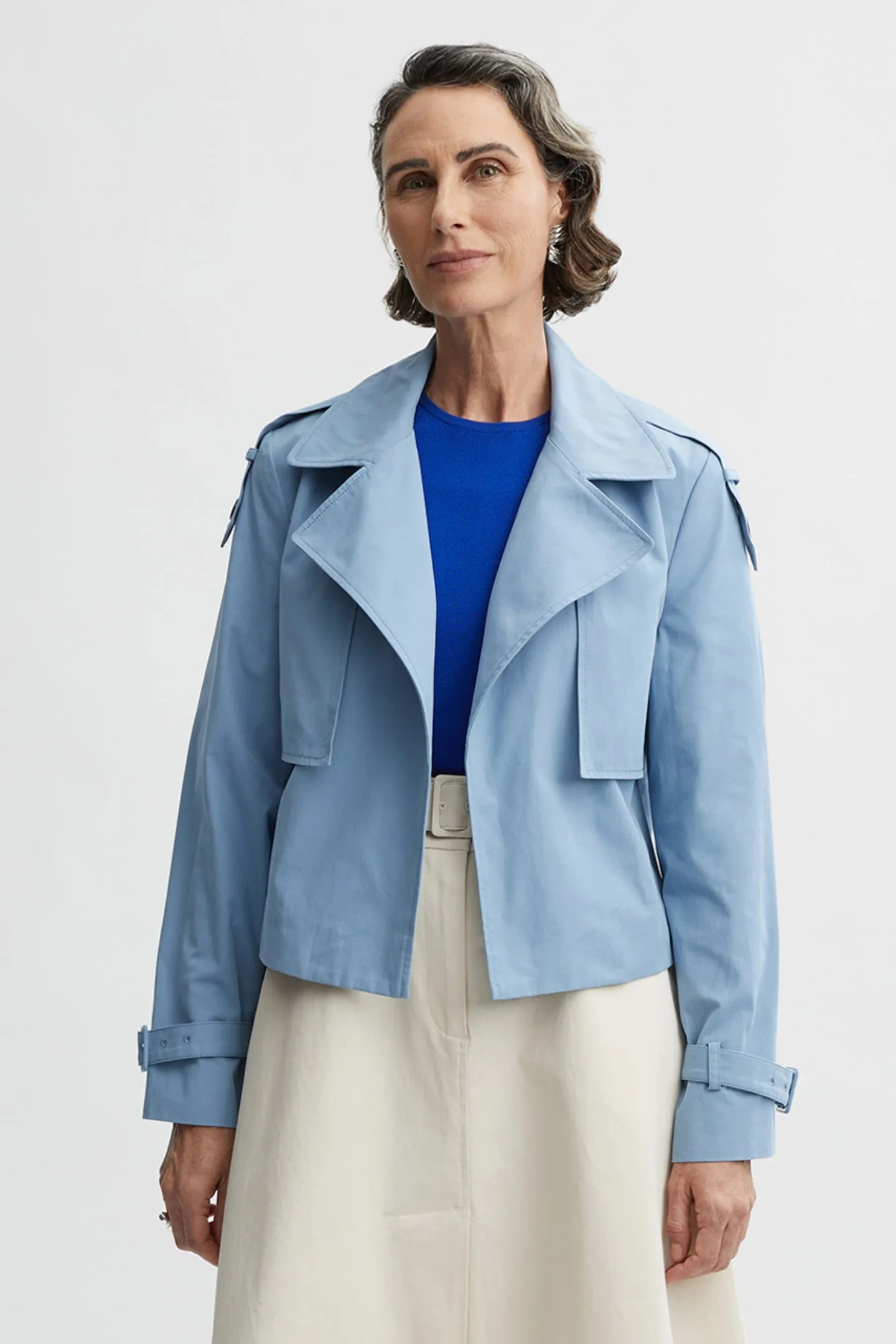 Zoe Cropped Trench